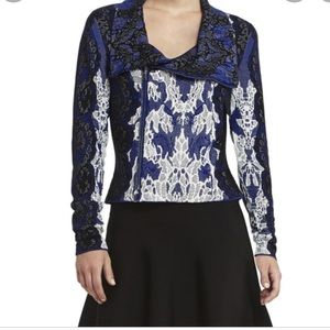 BCBG Lace Print Knit SET (Top and Skirt!)